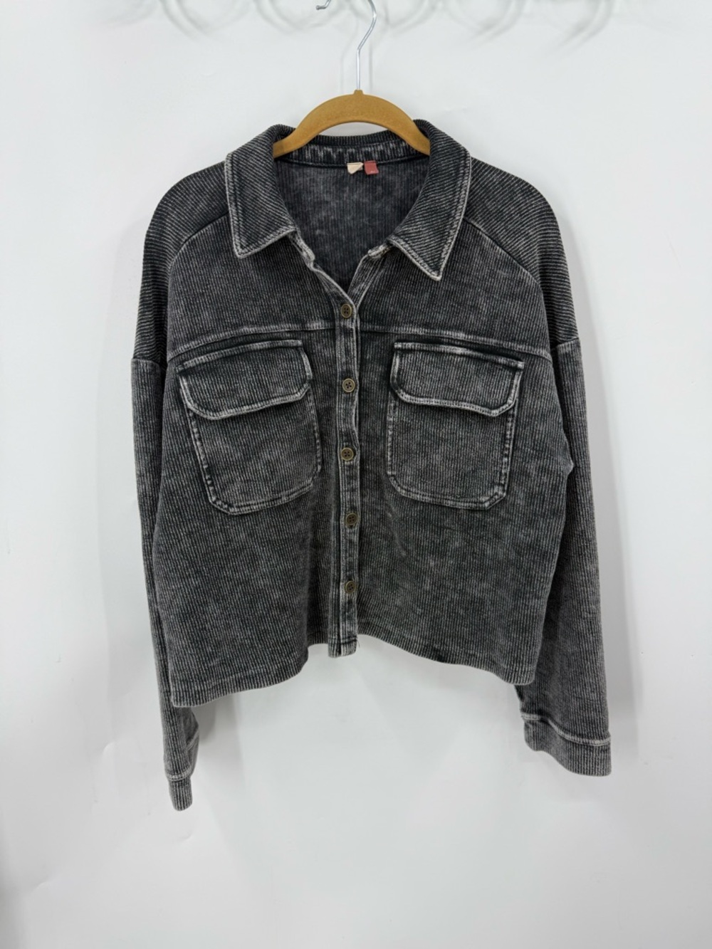Anthropologie Pilcro Shrunken cropped vintage inspired Shacket/ jacket  S